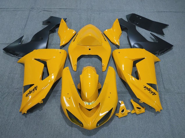 Descuento Carenados Moto Kawasaki ZX10R 2006-2007 - Amarillo Negro Ninja