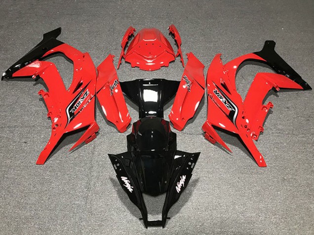 Descuento Carenados Moto Kawasaki ZX10R 2011-2015 - Rojo Negro Brillante