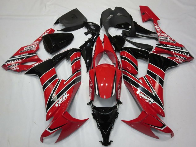 Descuento Carenados Moto Kawasaki ZX10R 2008-2010 - Rojo Negro