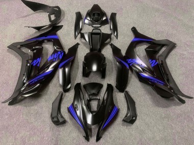 Descuento Carenados Moto Kawasaki ZX10R 2016-2020 - Negro Mate Azul Ninja