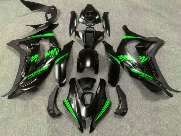 Descuento Carenados Moto Kawasaki ZX10R 2016-2020 - Negro Mate Verde Ninja