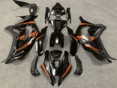 Descuento Carenados Moto Kawasaki ZX10R 2016-2020 - Negro Mate Naranja Ninja