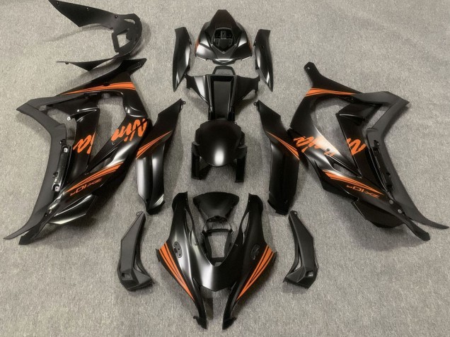 Descuento Carenados Moto Kawasaki ZX10R 2016-2020 - Negro Mate Naranja Ninja