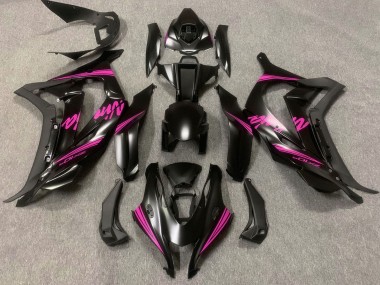 Descuento Carenados Moto Kawasaki ZX10R 2016-2020 - Negro Mate Rosa Ninja
