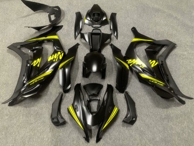 Descuento Carenados Moto Kawasaki ZX10R 2016-2020 - Negro Mate Amarillo Ninja