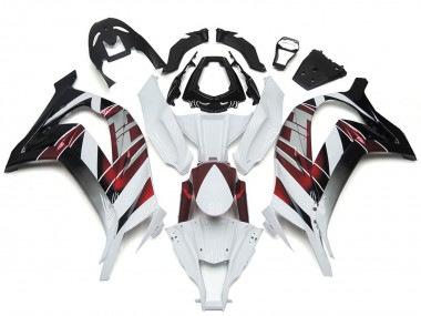 Descuento Carenados Moto Kawasaki ZX10R 2016-2020 - Blanco Rojo Negro
