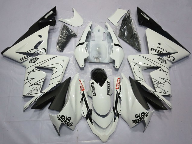 Descuento Carenados Moto Kawasaki ZX10R 2004-2005 - Blanco Corona