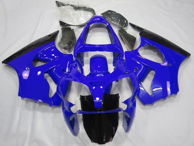 Descuento Carenados Moto Kawasaki ZX6R 2000-2002 - Azul Negro Brillante