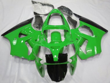 Descuento Carenados Moto Kawasaki ZX6R 2000-2002 - Verde Negro Brillante