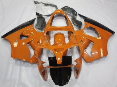 Descuento Carenados Moto Kawasaki ZX6R 2000-2002 - Naranja Negro Brillante