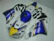 Descuento Carenado Moto Honda CBR1000RR 2004-2005 - Blanco Azul Amarillo Rothmans