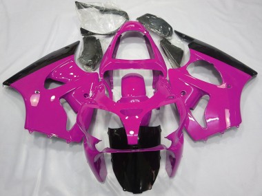 Descuento Carenados Moto Kawasaki ZX6R 2000-2002 - Rosa Negro Brillante