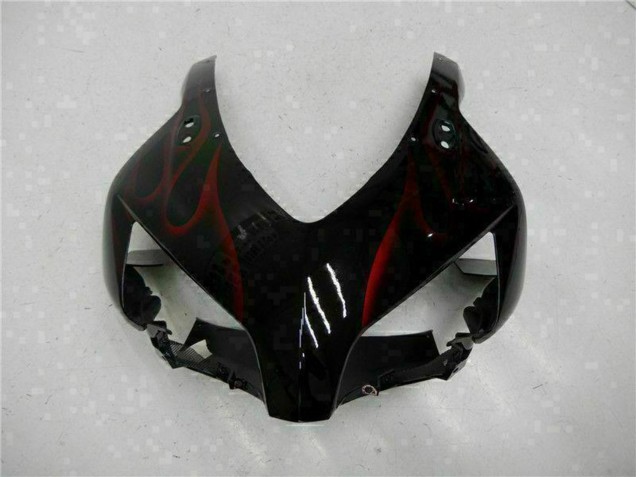 Descuento Carenados Moto Honda CBR1000RR 2004-2005 - Negro Brillante Rojo Llama