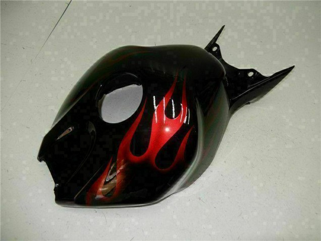 Descuento Carenados Moto Honda CBR1000RR 2004-2005 - Negro Brillante Rojo Llama
