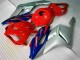 Descuento Carenados Moto Honda CBR1000RR 2004-2005 - Plata Rojo Azul Negro Raya