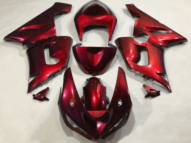 Descuento Carenados Moto Kawasaki ZX6R 2005-2006 - Rojo Metalizado