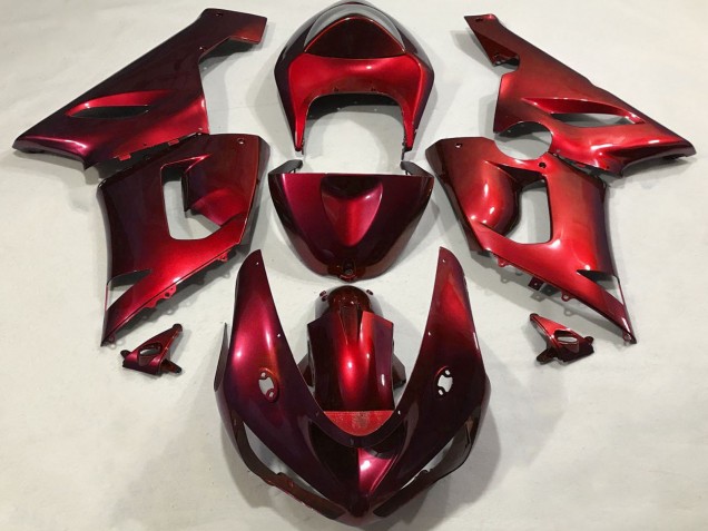 Descuento Carenados Moto Kawasaki ZX6R 2005-2006 - Rojo Metalizado