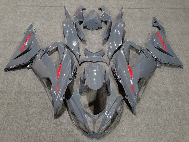 Descuento Carenados Moto Kawasaki ZX6R 2013-2018 - Nardo Gris Rojo