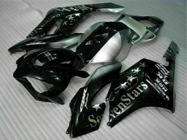 Descuento Carenados Moto Honda CBR1000RR 2004-2005 - Plata Negro Brillante SevenStars