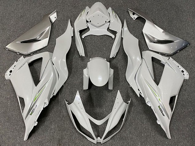 Descuento Carenados Moto Kawasaki ZX6R 2013-2018 - Blanco Perla Verde