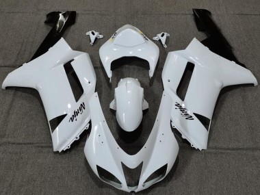 Descuento Carenados Moto Kawasaki ZX6R 2007-2008 - Plain Blanco Gloss