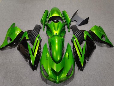 Descuento Carenados Moto Kawasaki ZX14R 2006-2011 - Verde Negro Brillante