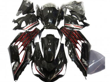 Descuento Carenados Moto Kawasaki ZX14R 2012-2024 - Negro Brillante Rojo