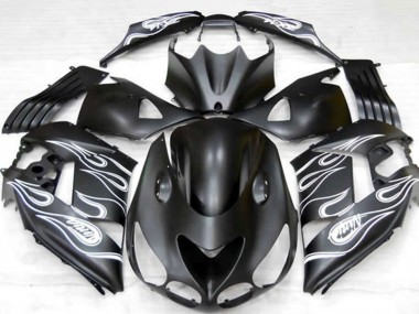 Descuento Carenados Moto Kawasaki ZX14R 2006-2011 - Negro Mate Plata Llama