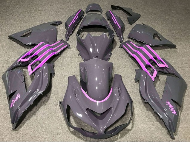 Descuento Carenados Moto Kawasaki ZX14R ZZR1400 2012-2024 - Nardo Gris Rosa