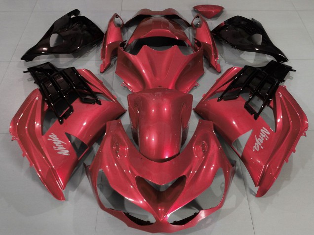 Descuento Carenados Moto Kawasaki ZX14R ZZR1400 2012-2024 - Rojo Negro