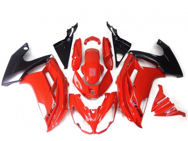 Descuento Carenados Moto Kawasaki ER6F 2012-2014 - Rojo Negro Brillante
