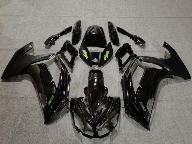 Descuento Carenados Moto Kawasaki Ninja 650R 2009-2011 - Negro Brillante Verde
