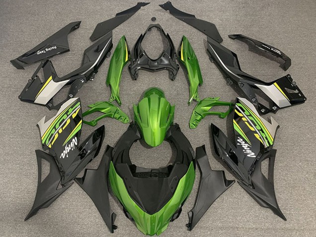 Descuento Carenados Moto Kawasaki Ninja 400 2018-2024 - Verde Negro Oro OEM Estilo
