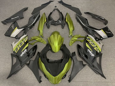 Descuento Carenados Moto Kawasaki Ninja 400 2018-2024 - Amarillo Líquido Negro Brillante Negro Mate OEM Estilo