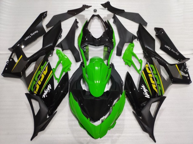 Descuento Carenados Moto Kawasaki Ninja 400 2018-2024 - Verde Negro Brillante Negro Mate OEM Estilo