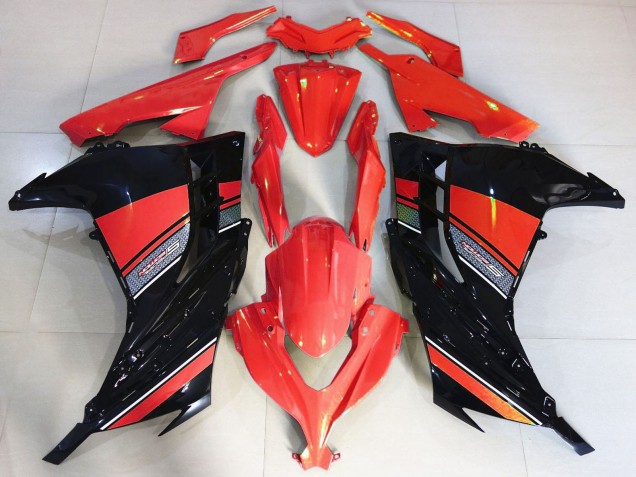 Descuento Carenado Moto Kawasaki Ninja 300 2013-2024 - Rojo Negro