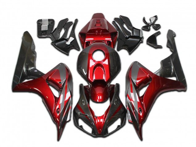 Descuento Carenados Moto Honda CBR1000RR 2004-2005 - Rojo Gris Negro Brillante