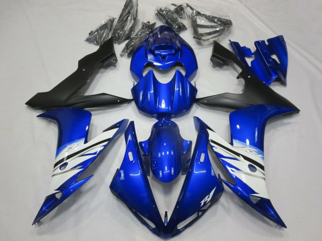Descuento Carenado Moto Yamaha R1 2004-2006 - Azul Blanco Negro Mate