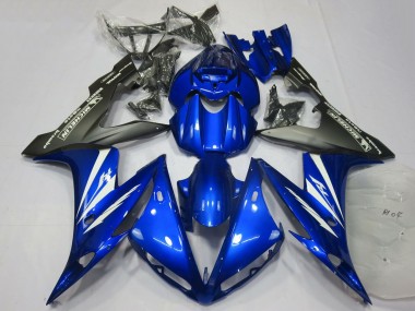 Descuento Carenados Moto Yamaha R1 2004-2006 - Azul Blanco Negro Mate
