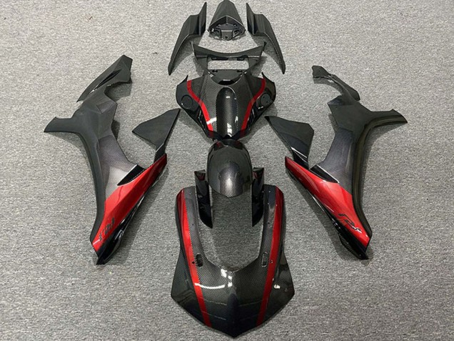 Descuento Carenados Moto Yamaha R1 2015-2019 - FibraCarbono Estilo Rojo