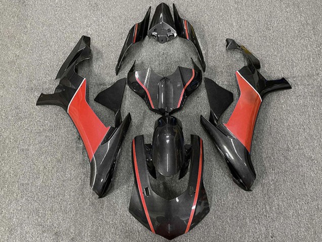 Descuento Carenados Moto Yamaha R1 2015-2019 - FibraCarbono Rojo