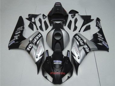 Descuento Carenados Moto Honda CBR1000RR 2004-2005 - Plata Negro Brillante Repsol