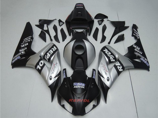 Descuento Carenados Moto Honda CBR1000RR 2004-2005 - Plata Negro Brillante Repsol