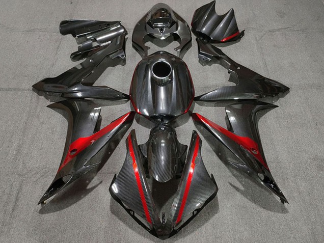 Descuento Carenados Moto Yamaha R1 2004-2006 - FibraCarbono Estilo Rojo