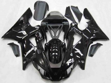Descuento Carenados Moto Yamaha R1 2000-2001 - Negro Brillante Blanco