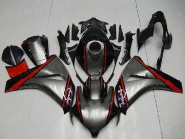 Descuento Carenado Moto Honda CBR1000RR 2008-2011 - Gris Rojo Negro Brillante