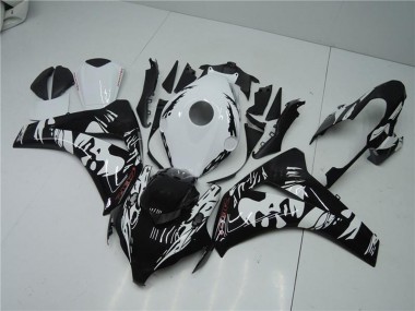 Descuento Carenados ABS Honda CBR1000RR 2008-2011 - Blanco Negro Brillante