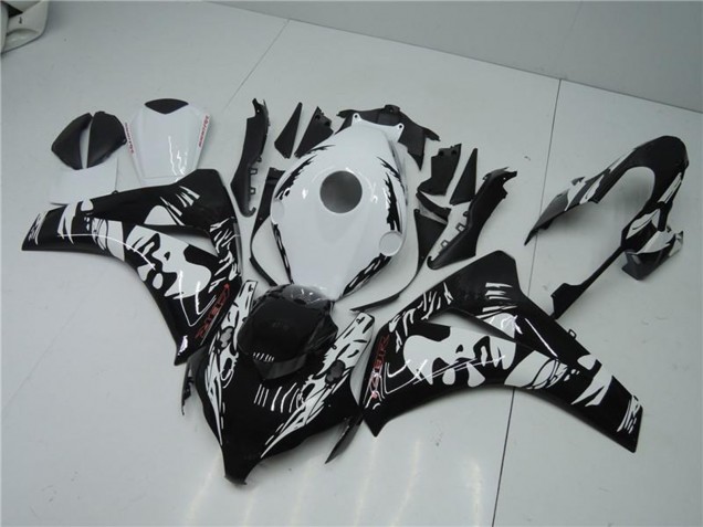 Descuento Carenados ABS Honda CBR1000RR 2008-2011 - Blanco Negro Brillante