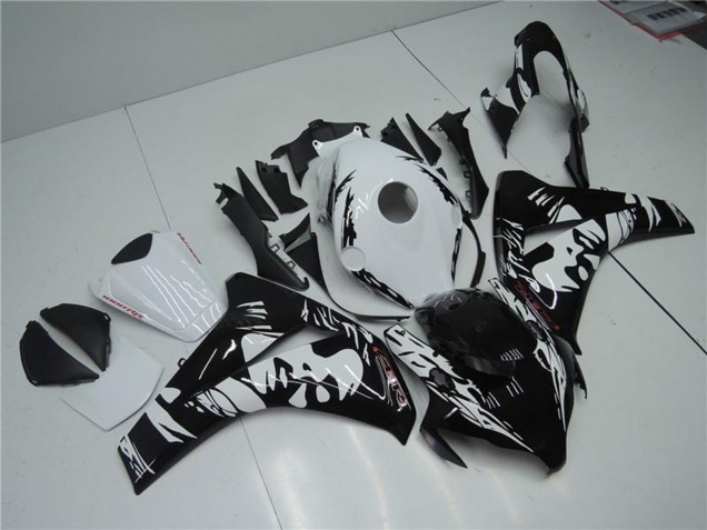 Descuento Carenados ABS Honda CBR1000RR 2008-2011 - Blanco Negro Brillante