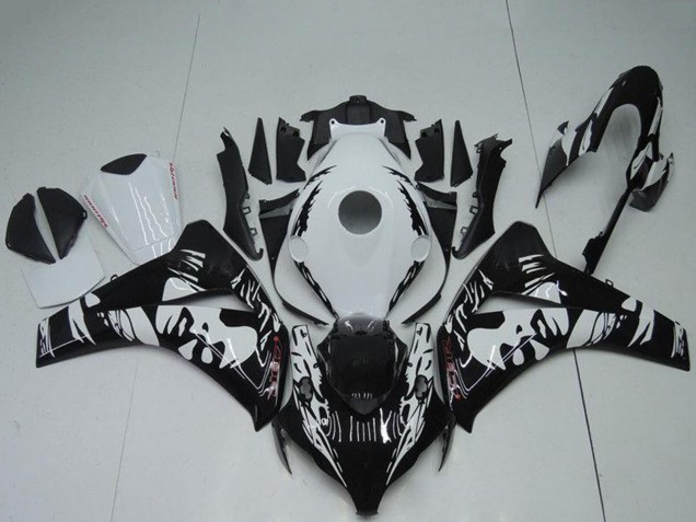 Descuento Carenados ABS Honda CBR1000RR 2008-2011 - Blanco Negro Brillante